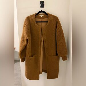 Madewell Women's Brown Teddy Coat